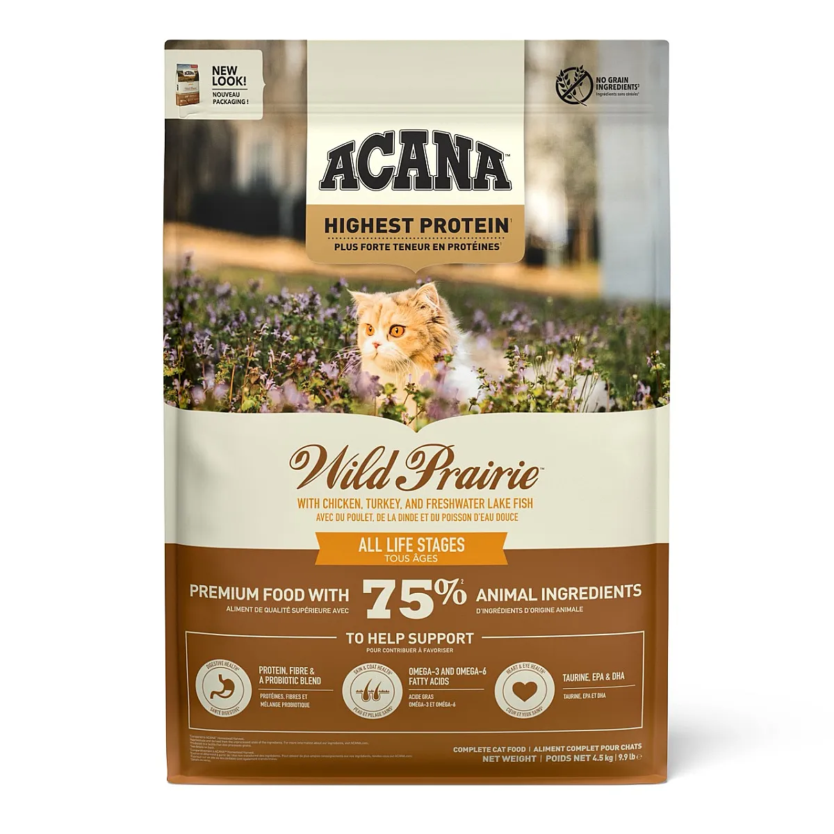 ACANA Highest Protein Wild Prairie Tüm Irk ve Yaşam Evreleri İçin Tahılsız Kedi Maması 4,5 kg