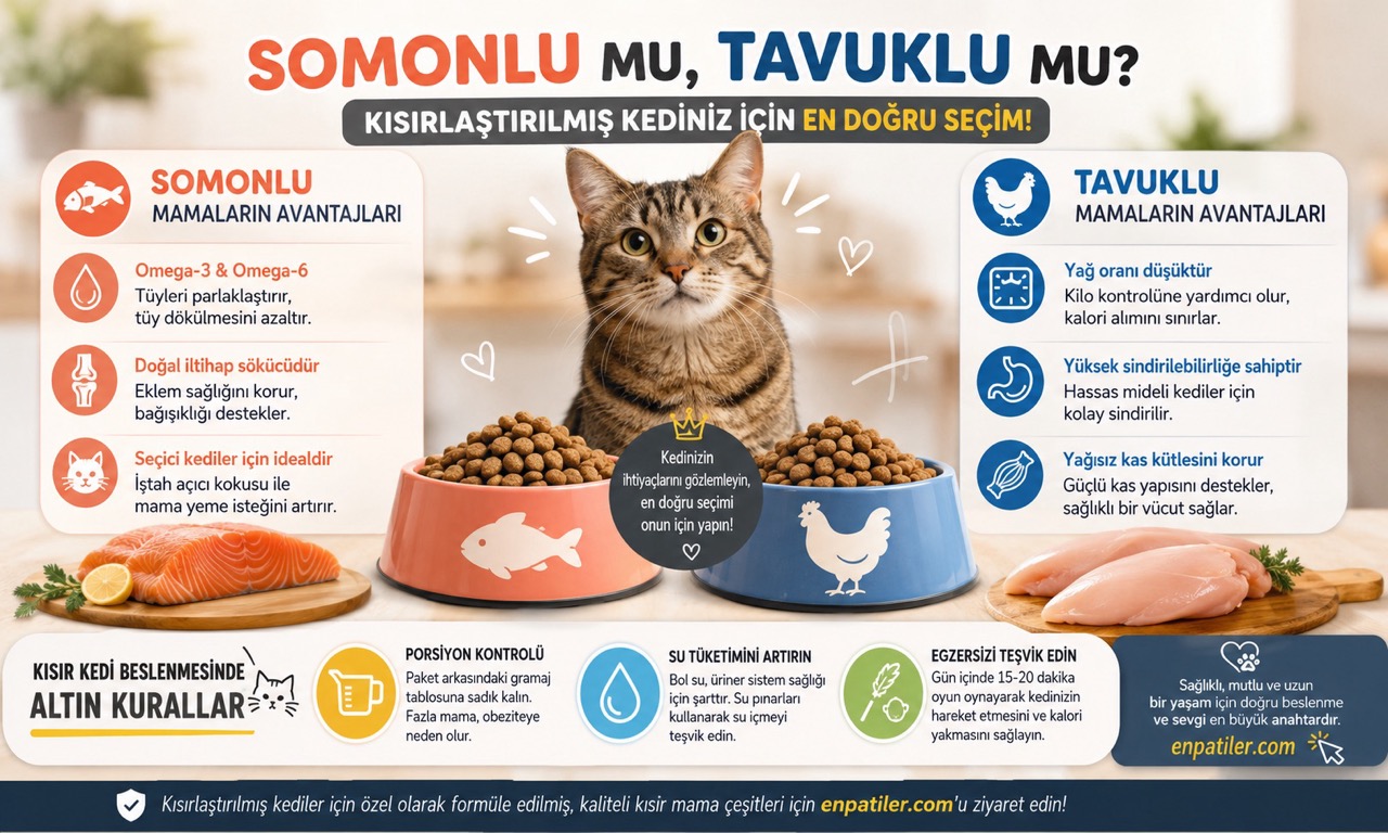 Kısırlaştırılmış Kedilerde Beslenme