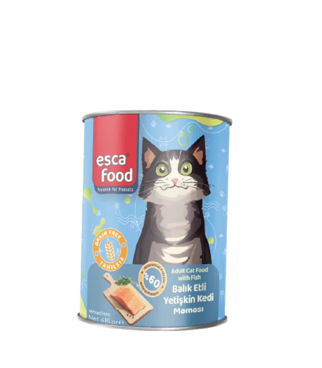 Esca Food Tahılsız Balık Etli Yetişkin Kedi Konservesi 415 gr