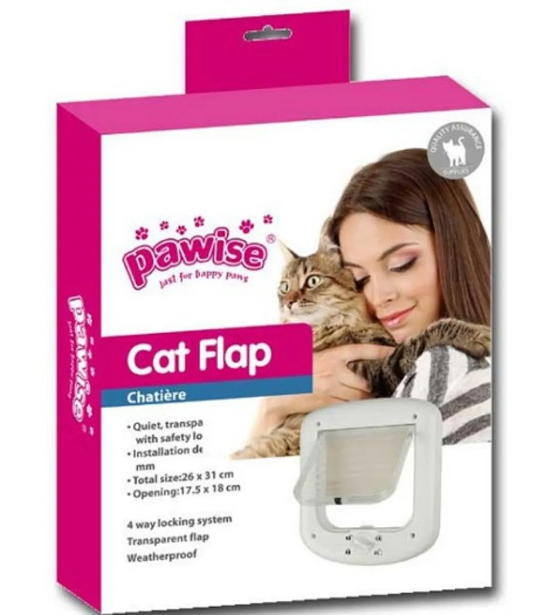 Pawise Kedi Kapısı - 26,7x23,8 cm - 4 Yollu Kilit Sistemi