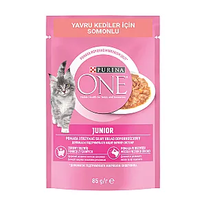 Purina One Junior Yavru Kedi Maması Somonlu ve Havuçlu Yaş Mama 85 g
