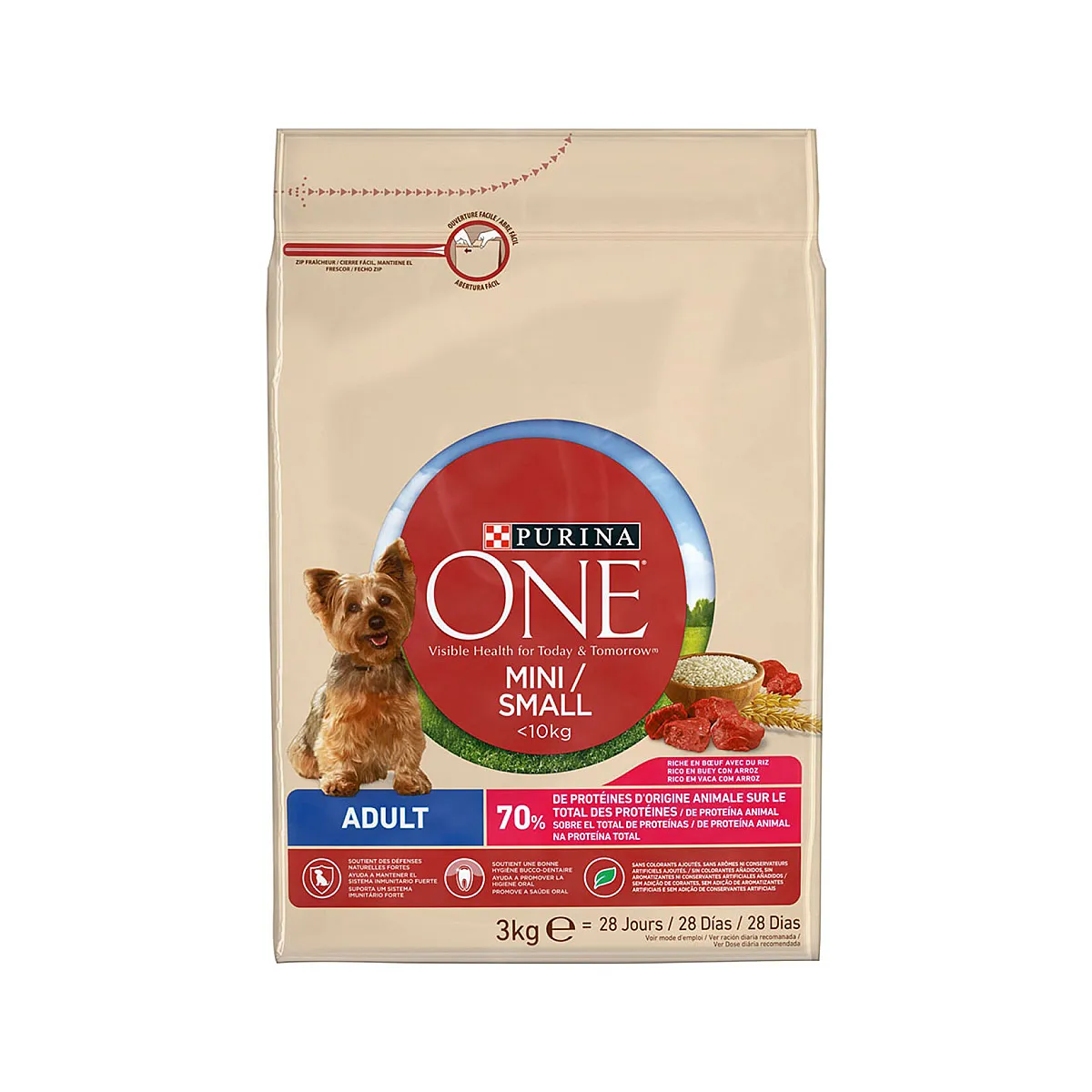 Purina One Mini / Small Adult Sığır Etli Yetişkin Köpek Maması 3 Kg