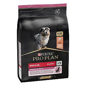 Pro Plan Puppy Medium Sensitive Skin Somonlu Orta Irk Yavru Köpek Maması 3 Kg