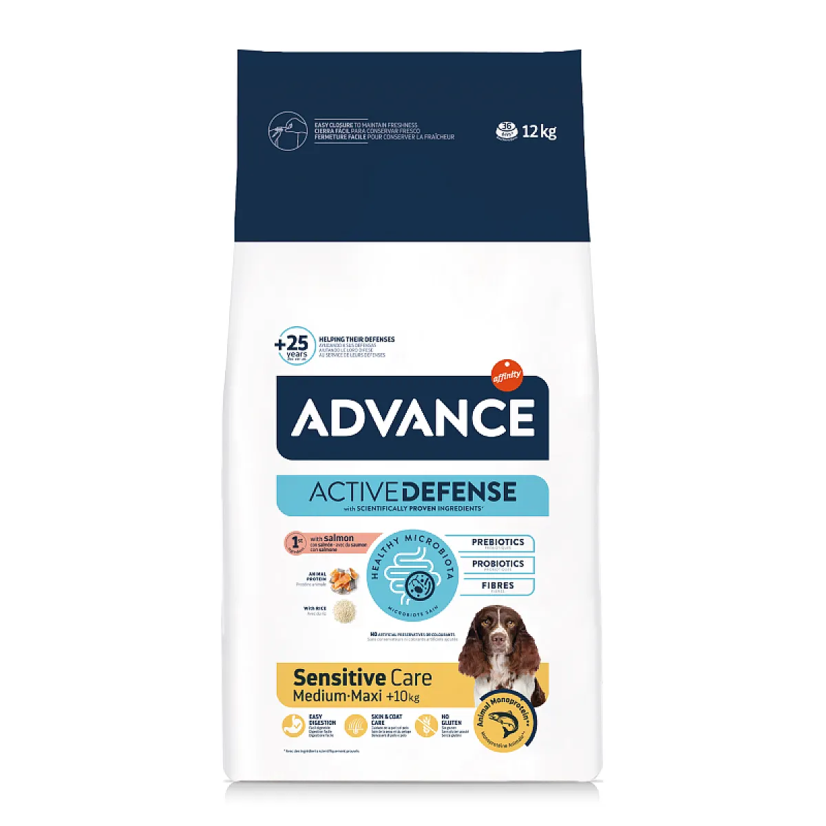 Advance Active Defense Sensitive Salmon & Rice Yetişkin Köpek Maması 12 Kg