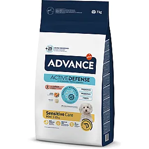 Advance Active Defense Mini Sensitive Somonlu ve Pirinçli Küçük Irk Köpek Maması 7 kg - 2