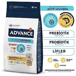 Advance Active Defense Mini Sensitive Somonlu ve Pirinçli Küçük Irk Köpek Maması 7 kg - 3