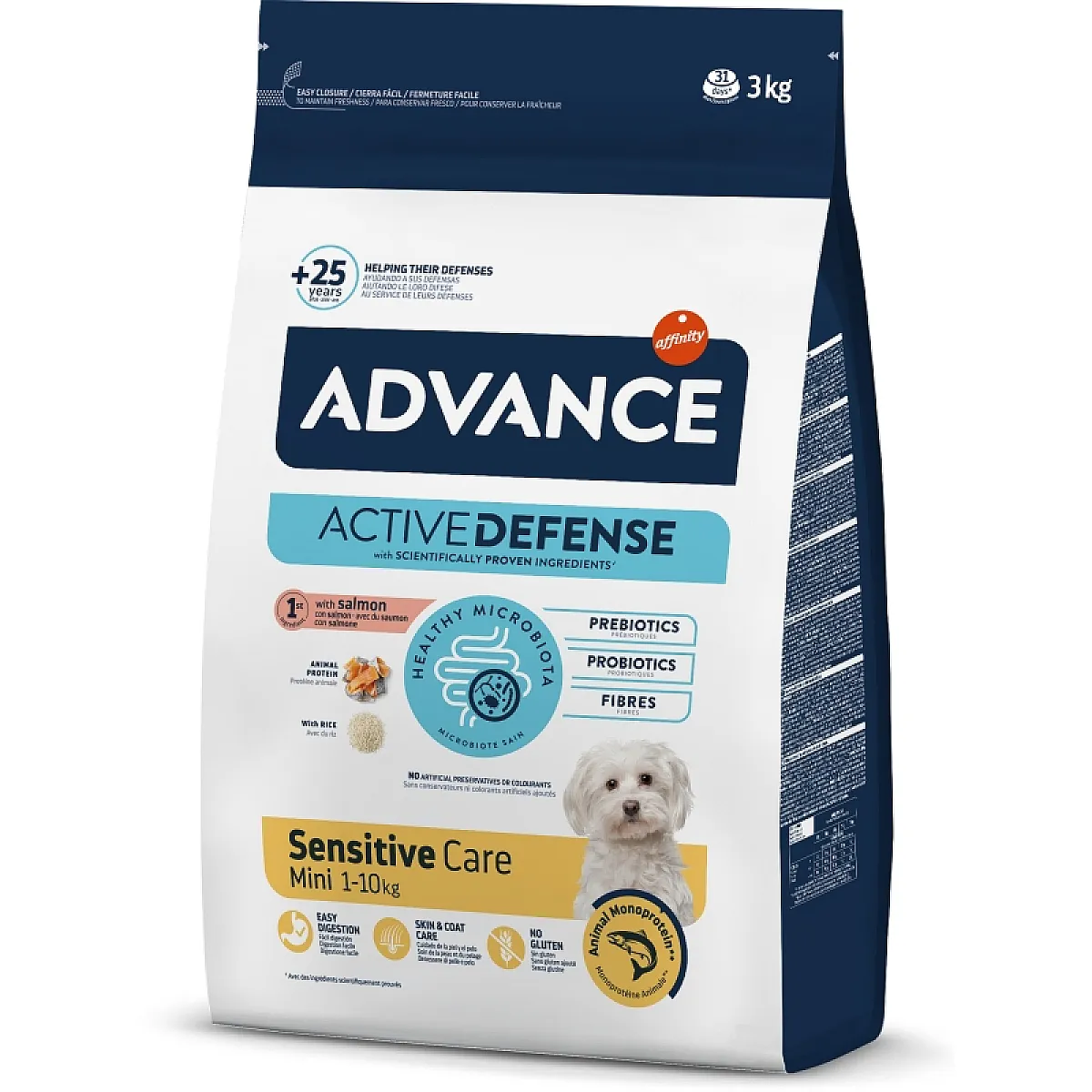 Advance Dog Mini Sensitive Somonlu ve Pirinçli Küçük Irk Köpek Maması 3 Kg