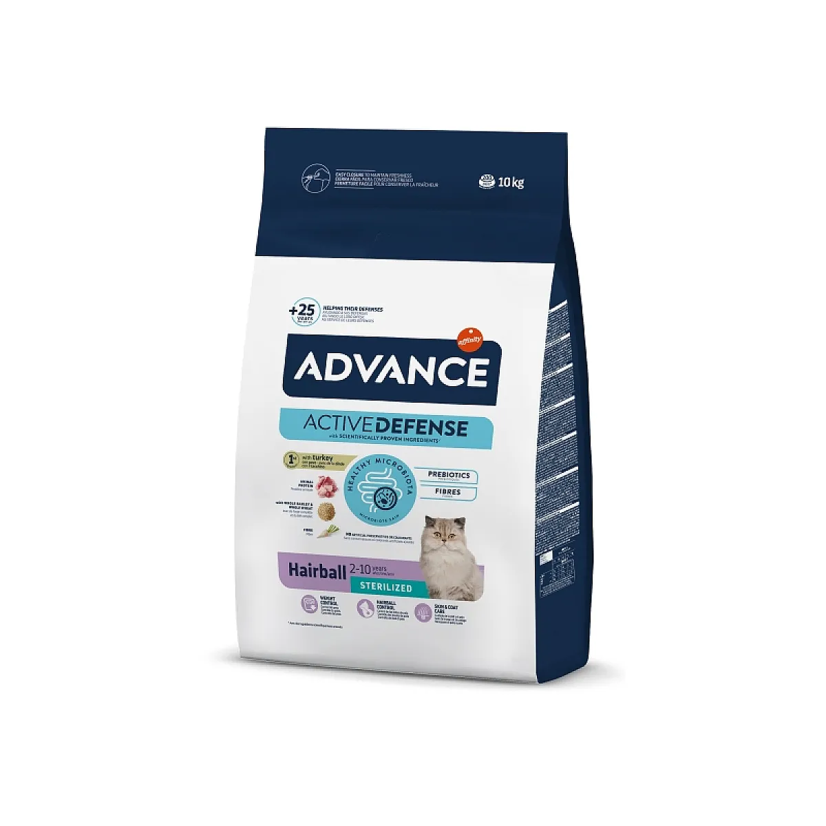 Advance Hairball Kısırlaştırılmış Yetişkin Kedi Maması Hindi Etli 10 Kg