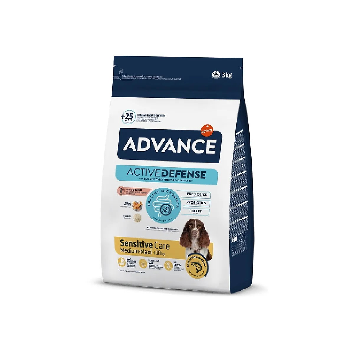 Advance Active Defense Sensitive Care Somonlu ve Pirinçli Köpek Maması 3 Kg