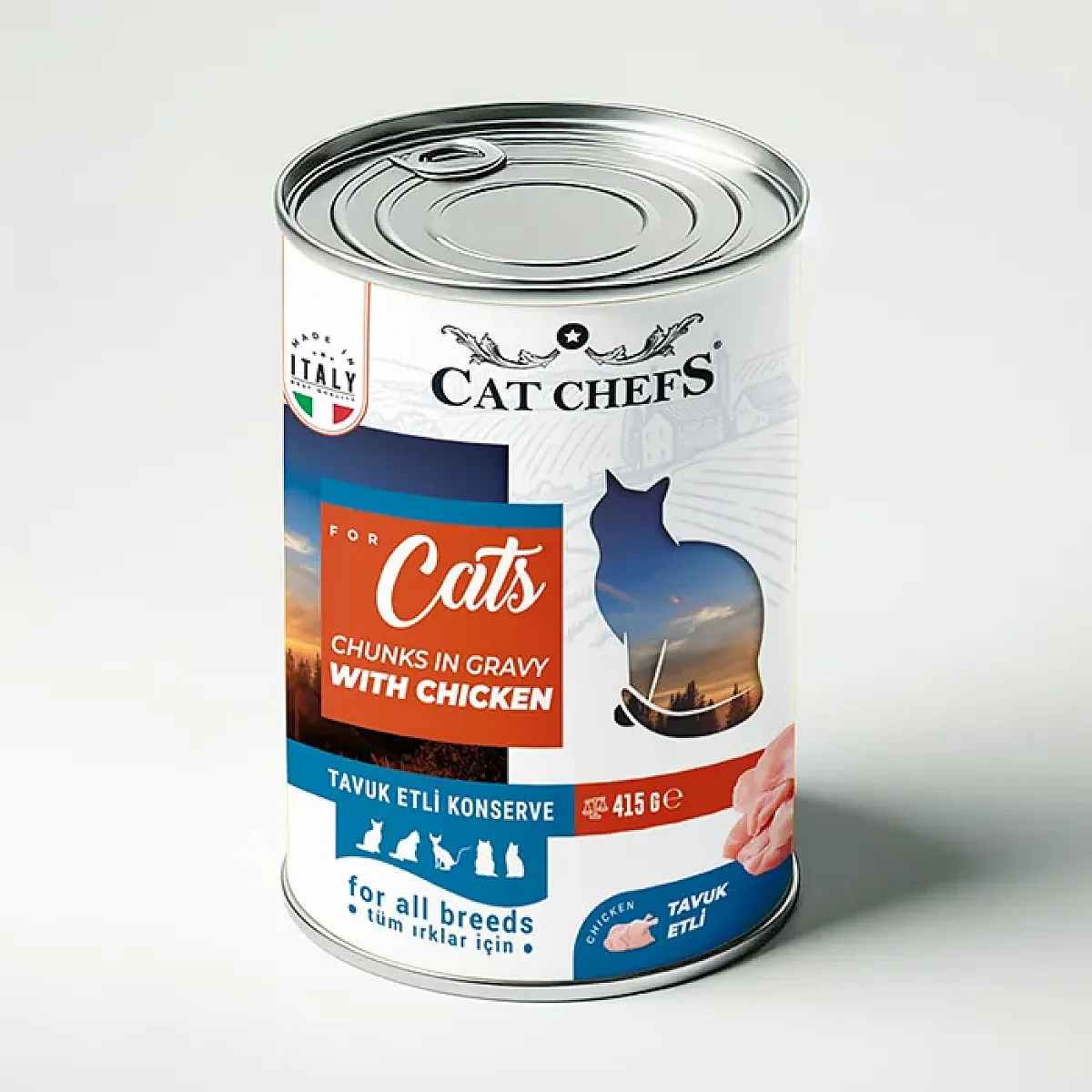 Cat Chefs Tavuk Etli Konserve (415 Gr)