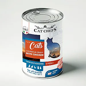 Cat Chefs Tavuk Etli Konserve (415 Gr)