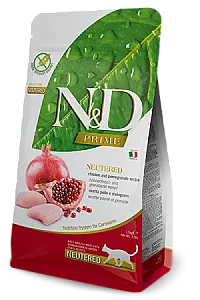 N&D Prime Chicken & Pomegranate Neutered Tahılsız Tavuklu ve Narlı Kısırlaştırılmış Yetişkin Kedi Maması
