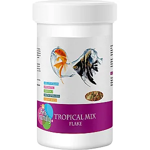 Pets Family Tropical Mix Flake Pul Balık Yemi 100ml/15g