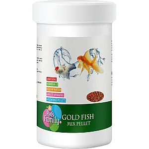 Pets Family Gold Fish Mix Pellet Balık Yemi 250 ml / 90 g