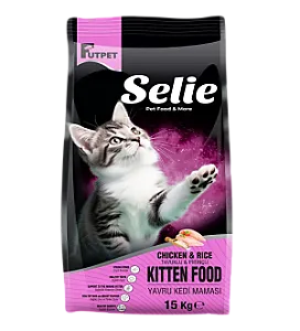 Futpet Selie Tavuklu ve Pirinçli Yavru Kedi Maması 15 Kg