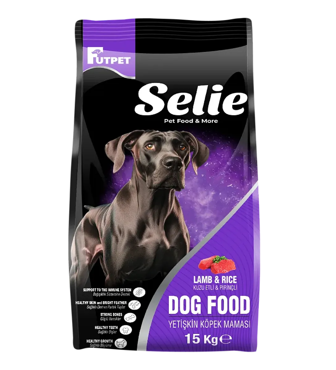 Futpet Selie Kuzu Etli ve Pirinçli Yetişkin Köpek Maması 15 Kg