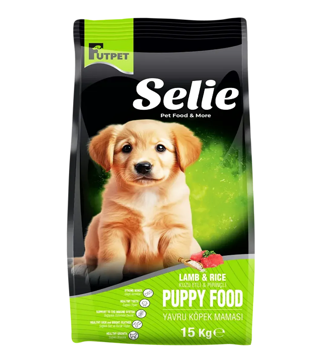 Futpet Selie Kuzu Etli ve Pirinçli Yavru Köpek Maması 15 Kg