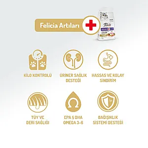 Felicia Hipoalerjenik Kolajen Destekli Somonlu Kısırlaştırılmış Kedi Maması 5 kg - 2