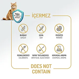 Felicia Hipoalerjenik Kolajen Destekli Somonlu Kısırlaştırılmış Kedi Maması 5 kg - 4