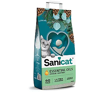 Sanicat Essential Oils Sedir ve Okaliptüs Kokulu Kedi Kumu 10 Kg - 2