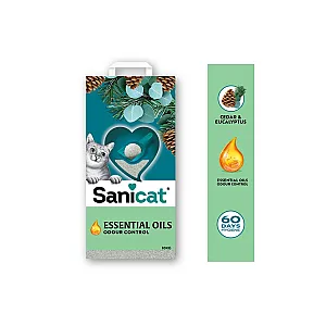 Sanicat Essential Oils Sedir ve Okaliptüs Kokulu Kedi Kumu 10 Kg - 4