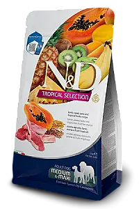 N&D Tropical Selection Kuzu Etli ve Tropikal Meyveli Orta ve Büyük Irk Yetişkin Köpek Maması