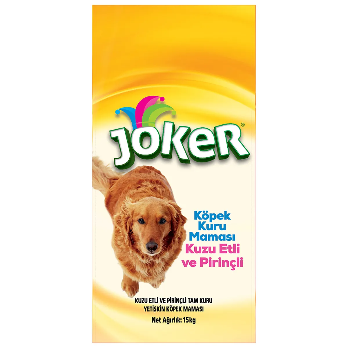 Joker Kuzu Etli ve Pirinçli Kuru Yetişkin Köpek Maması 15 kg