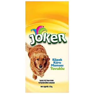 Joker Tavuk Etli ve Pirinçli Tam Kuru Köpek Maması 15 kg