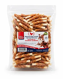 Esca Food Tavuklu Burgu Kemikli Köpek Ödül Maması 700 gr - 100'lü - 1