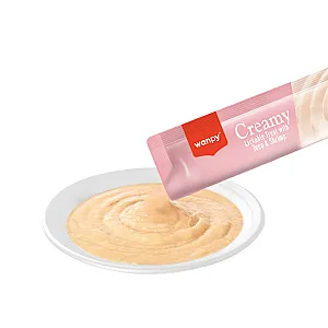 Wanpy Ton Balığı ve Karidesli Sindirim Sistemi Destekleyici Krema Kedi Ödül Maması 14gr (5'li) - 2