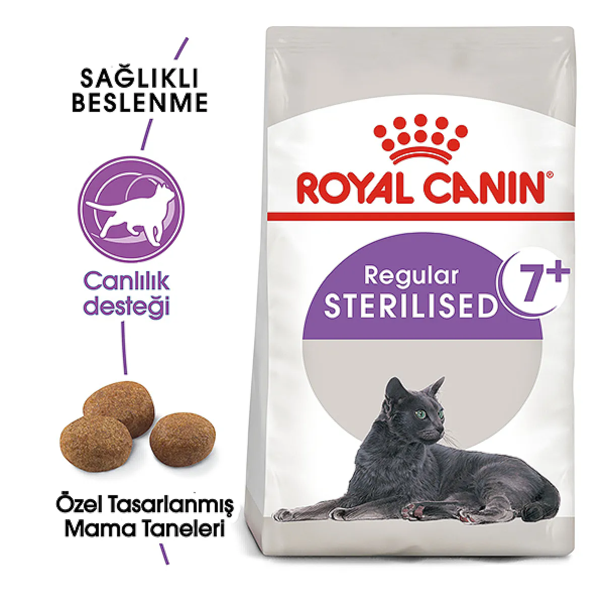 Royal Canin Sterilised 7+ kısırlaştırılmış yaşlı kedi maması 1.5 kg paketi