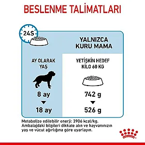 Royal Canin Giant Junior dev ırk yavru köpek maması 15 kg paketi - 5