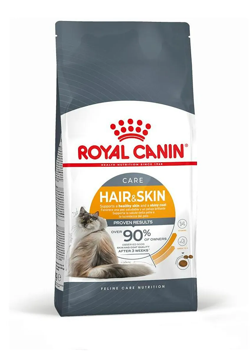 Royal Canin Hair & Skin Care deri ve tüy sağlığı yetişkin kedi maması 10 kg paketi