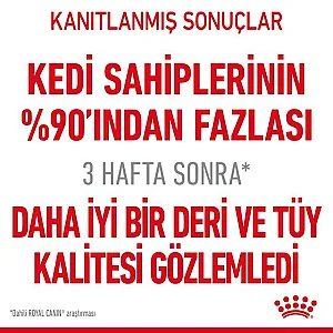 Royal Canin Hair & Skin Care deri ve tüy sağlığı yetişkin kedi maması 10 kg paketi - 3