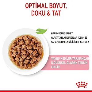 Royal Canin Kitten Gravy sos içinde taneler yavru kedi yaş maması 12 x 85 g kutusu - 5