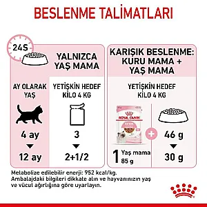 Royal Canin Kitten Gravy sos içinde taneler yavru kedi yaş maması 12 x 85 g kutusu - 7
