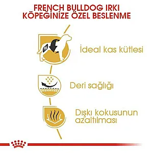 Royal Canin French Bulldog Adult Fransız Bulldog yetişkin köpek maması 3 kg paketi - 4