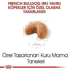 Royal Canin French Bulldog Puppy Fransız Bulldog yavru köpek maması 3 kg paketi - 3