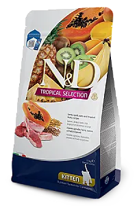 N&D Tropical Selection Kitten kuzu etli tropikal meyveli yavru kedi maması 1,5 kg paketi