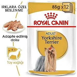 Royal Canin Yorkshire Terrier Adult yetişkin yaş köpek maması 85 g poşeti - 7