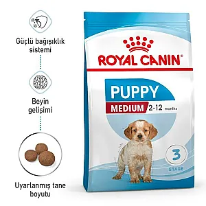 Royal Canin Medium Puppy orta ırk yavru köpek maması 15 kg paketi - 3