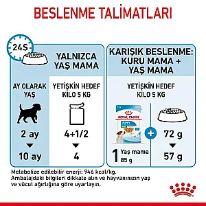 Royal Canin Mini Puppy Gravy küçük ırk yavru yaş köpek maması 85 g poşeti - 5