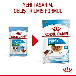 Royal Canin Mini Puppy Gravy küçük ırk yavru yaş köpek maması 85 g poşeti - 8