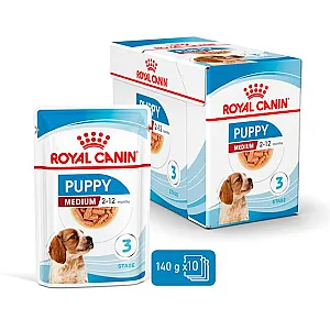 Royal Canin Medium Puppy Gravy orta ırk yavru yaş köpek maması 140 g poşeti - 3