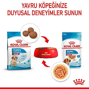 Royal Canin Medium Puppy Gravy orta ırk yavru yaş köpek maması 140 g poşeti - 6