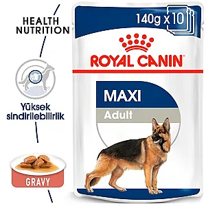 Royal Canin Maxi Adult Gravy büyük ırk yetişkin yaş köpek maması 140 g poşeti - 2