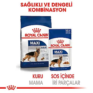 Royal Canin Maxi Adult Gravy büyük ırk yetişkin yaş köpek maması 140 g poşeti - 5