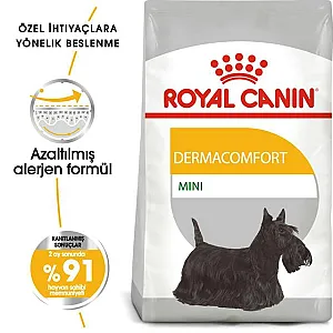 Royal Canin Mini Dermacomfort küçük ırk yetişkin köpek maması 3 kg paketi - 7