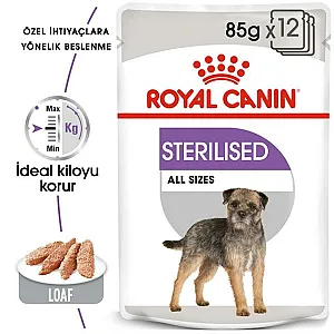 Royal Canin Sterilised Loaf kısırlaştırılmış yetişkin yaş köpek maması 85 g poşeti - 3