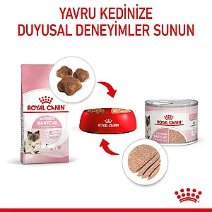 Royal Canin Mother & Babycat Ultra Soft Mousse anne ve yavru kedi yaş maması 195 g kutusu - 5